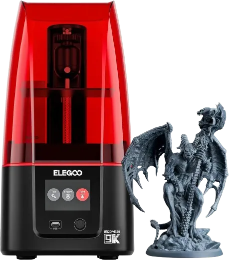 ELEGOO Mars 4 MSLA 3D Printer with 7" 9K Monochrome LCD